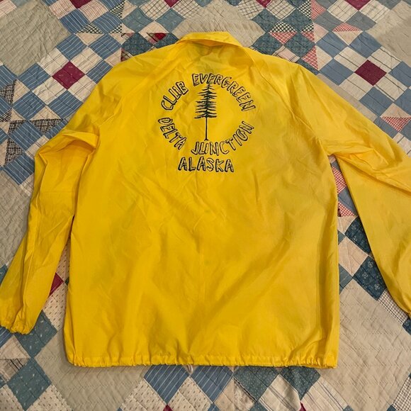 Vintage 70s Pla Jac By Dunbrooke Alaska Light Windbreaker Yellow Delta Junction - Picture 6 of 15
